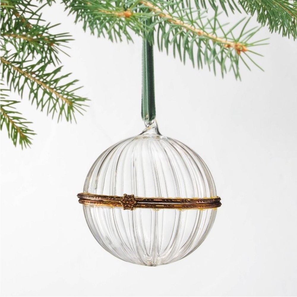 Hinged Glass Christmas Tree Ornament - Hearth & Hand™ with Magnolia 2025